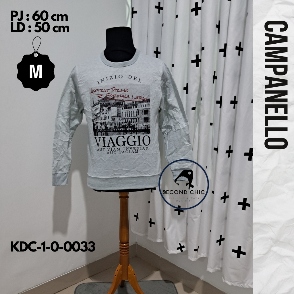 Crewneck CAMPANELLO ORIGINAL | Crewneck Pria | Sweater CAMPANELLO | Crewneck branded | Sweater brand