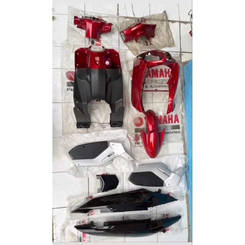 body nouvo Z bodi nouvo Z cover tameng nouvo Z cover batok nouvo Z cover body alus nouvo Z merah mar