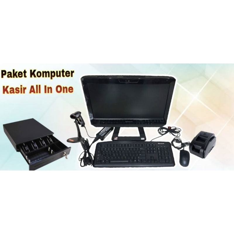 Paket Hemat Lengkap Komputer Kasir All In One Lenovo
