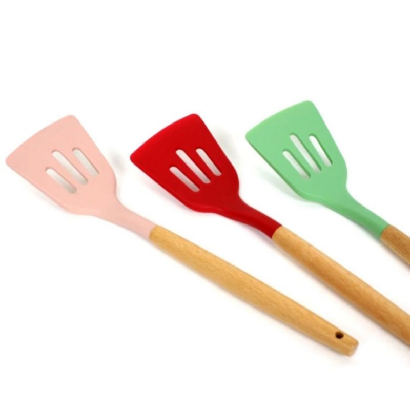 SUTIL SILIKON GAGANG KAYU SODET LUBANG