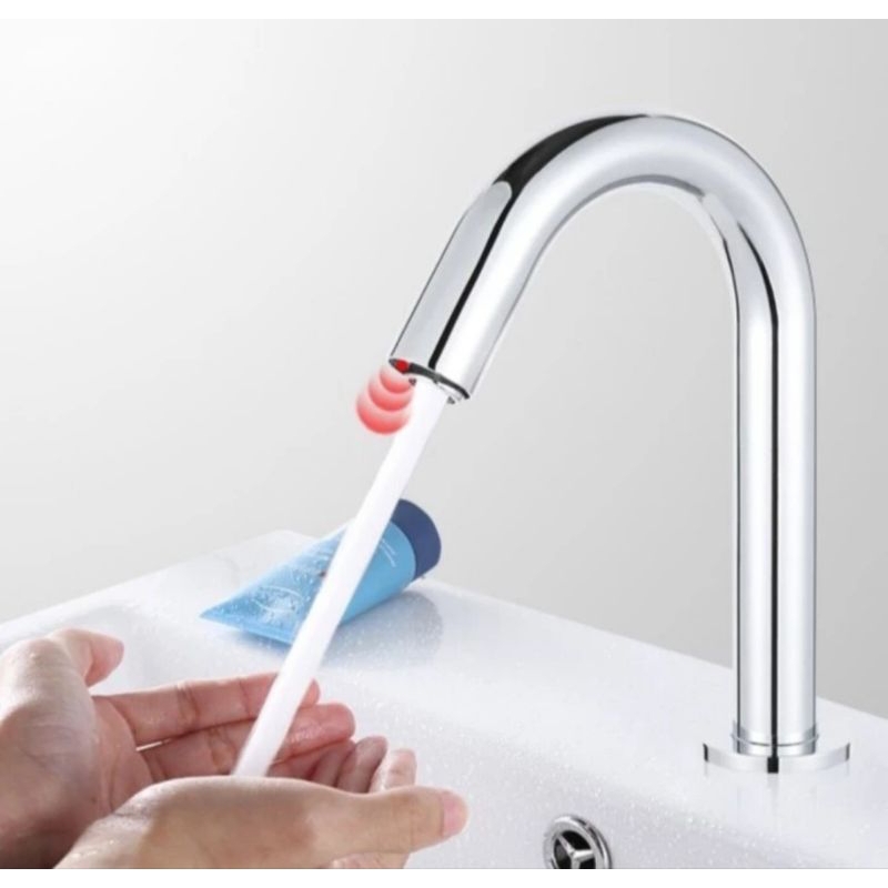 KRAN WASTAFEL SENSOR CHROOM/KRAN AIR WASTAFEL OTOMATIS