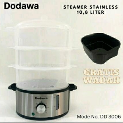 DODAWA Elektrik Steamer Kukus Dimsum 3 Tingkat Mesin Kukusan DD-3006
