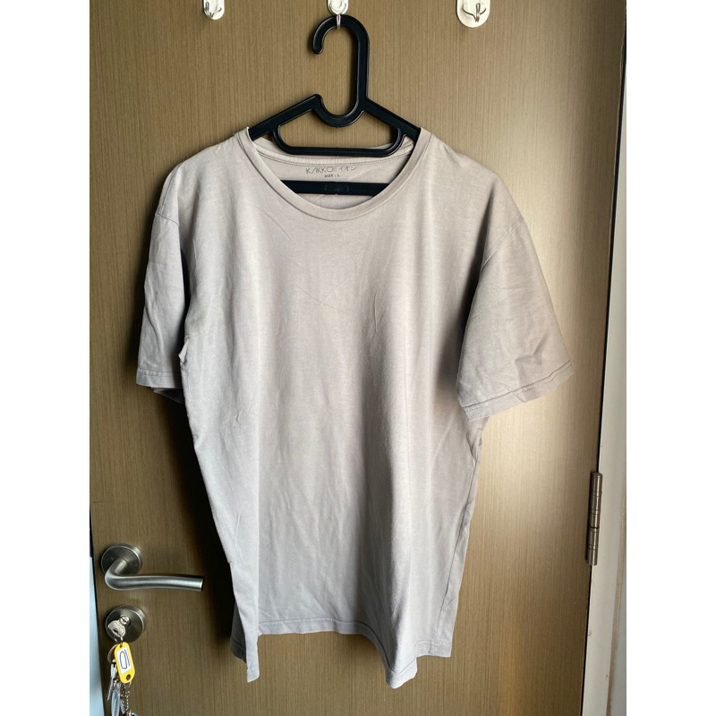 kaos polos pria - grey