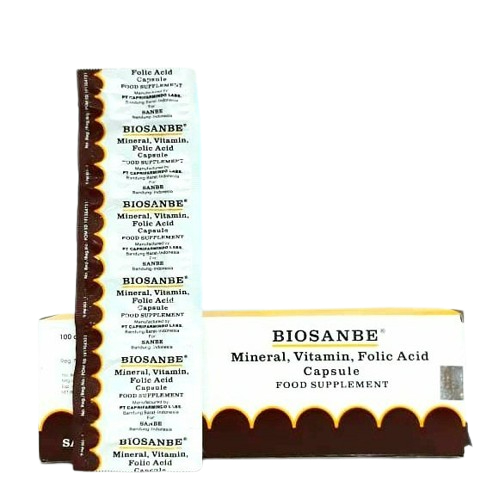 Biosanbe 10 Kapsul 1Strip / vitamin dan mineral an zat besi ibu hamil
