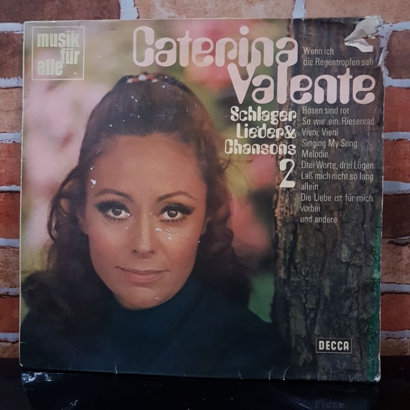 Vinyl Piringan Hitam 12 inch Caterina Valente-Schlager Lieder&Chansons