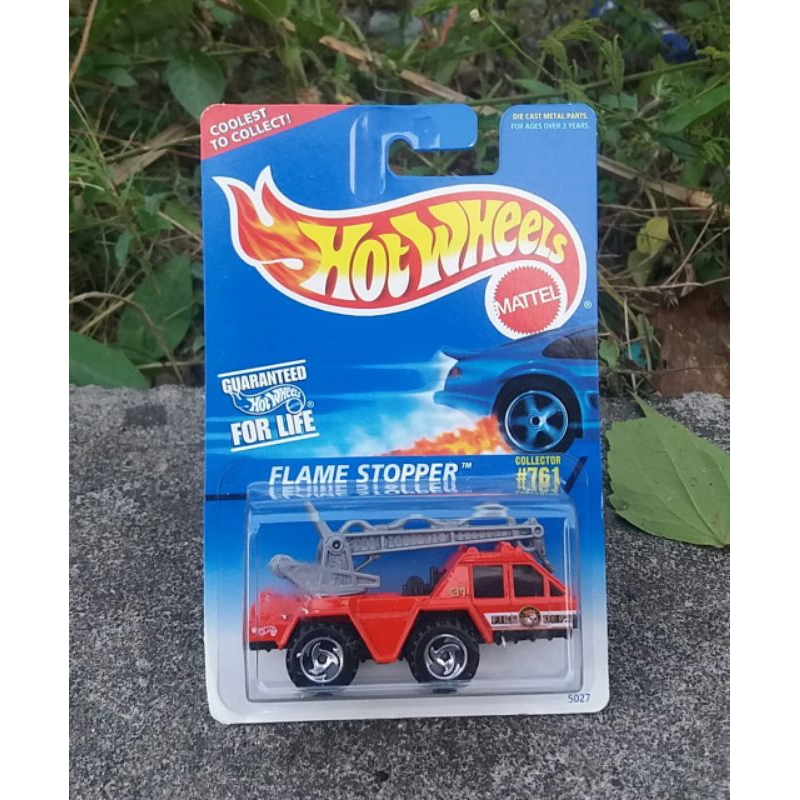 hot wheels flame stopper merah