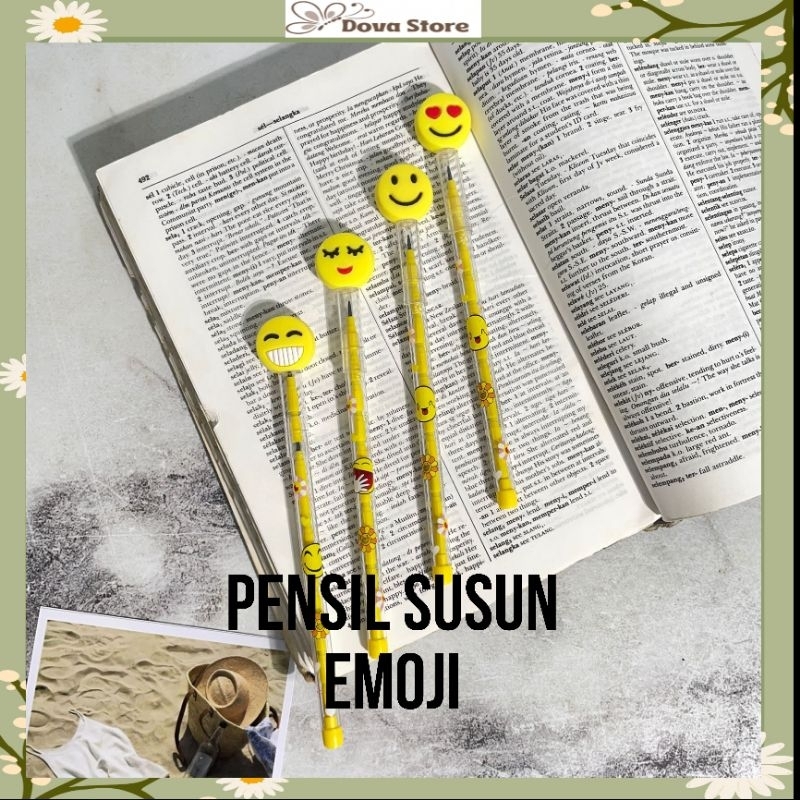 

PENSIL SUSUN EMOJI LUCU PENSIL ALAT TULIS