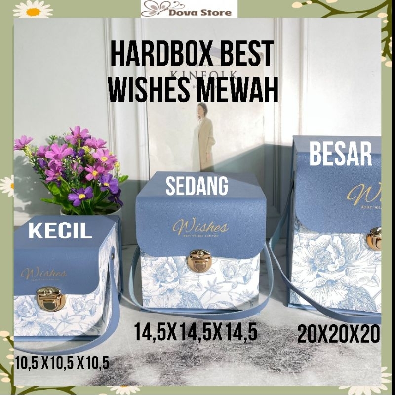 

HARDBOX BEST WISHES MEWAH DAN TALI BOX MEWAH WARNA LUCU DAN UKURAN KECIL, SEDANG, BESAR