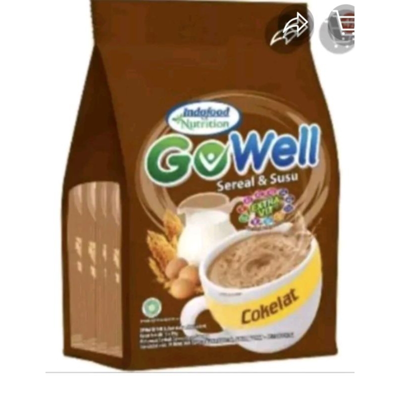 

GOWELL SEREAL & SUSU VANILLA TARO COKLAT 12 SASHET EXP 2025