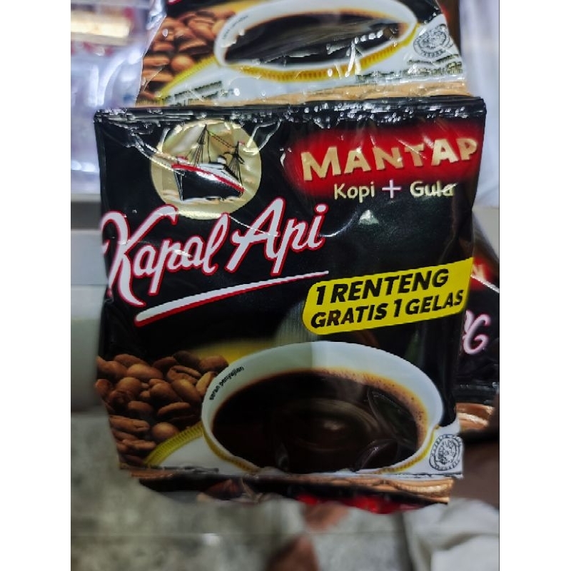 

KOPI KAPAL API MANTAP SATU RENTENG ( 10 saset )