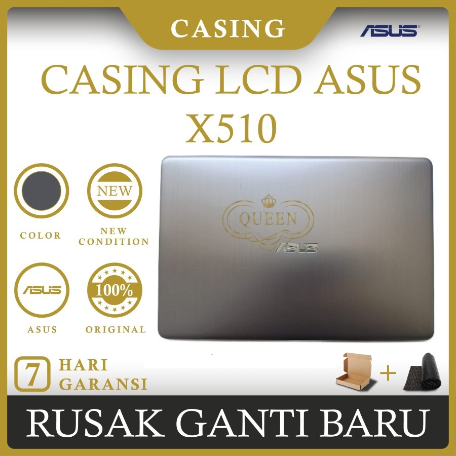 CASING COVER LCD LAPTOP ASUS X510 A510 S510 F510 ORIGINAL