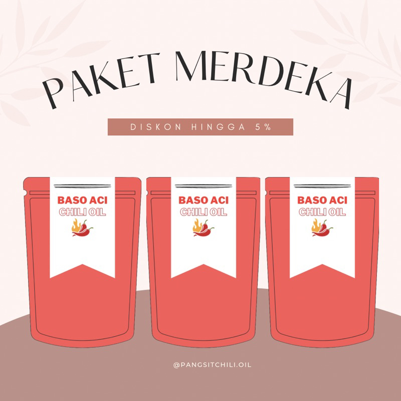 

Paket Baso aci Chili oil