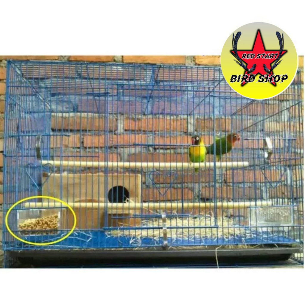 1 PCS CEPUK WADAH PAKAN MINUM BURUNG LOVEBIRD FOX ELITE SONG