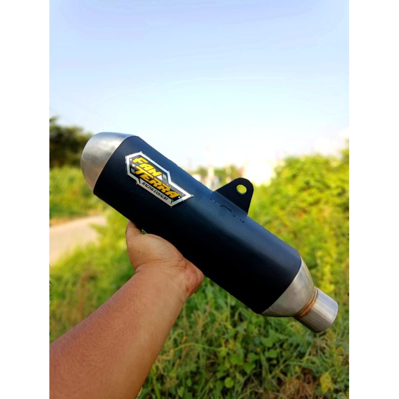 Slincer Knalpot Fantera Kalpsul Black Coating Hitam