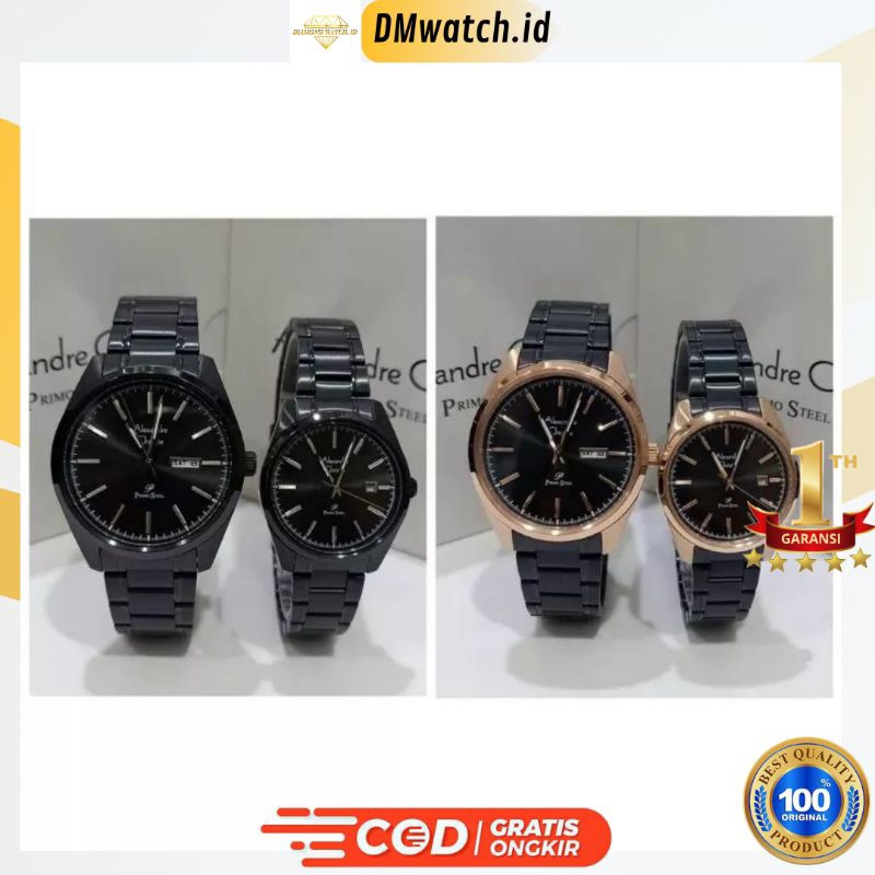 Jam Tangan Couple Alexandre Christie AC 1025 AC1025  Pasangan Original Garansi Resmi 1 Tahun