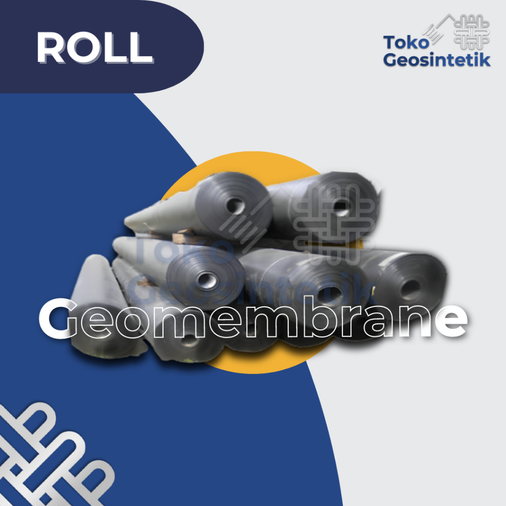 Geomembrane 0,5 mm - Terpal Kolam membrane per roll 6 x 50m 500 micron
