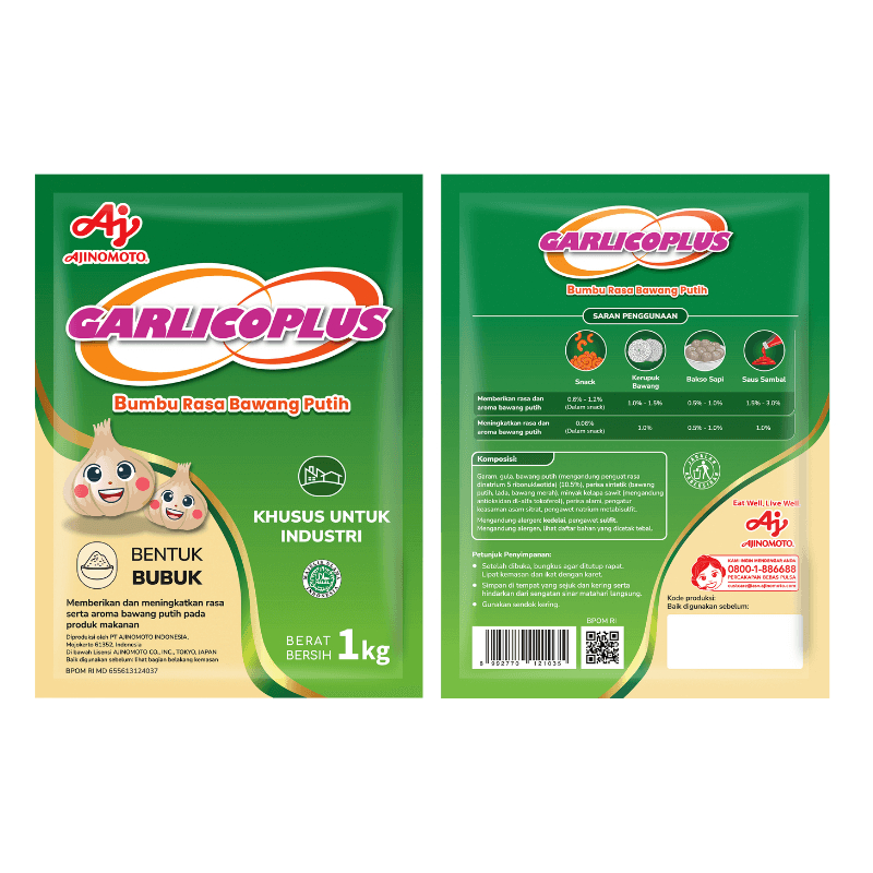 

AJINOMOTO GARLICOPLUS 1KG Bumbu Rasa Bawang Putih 1kg