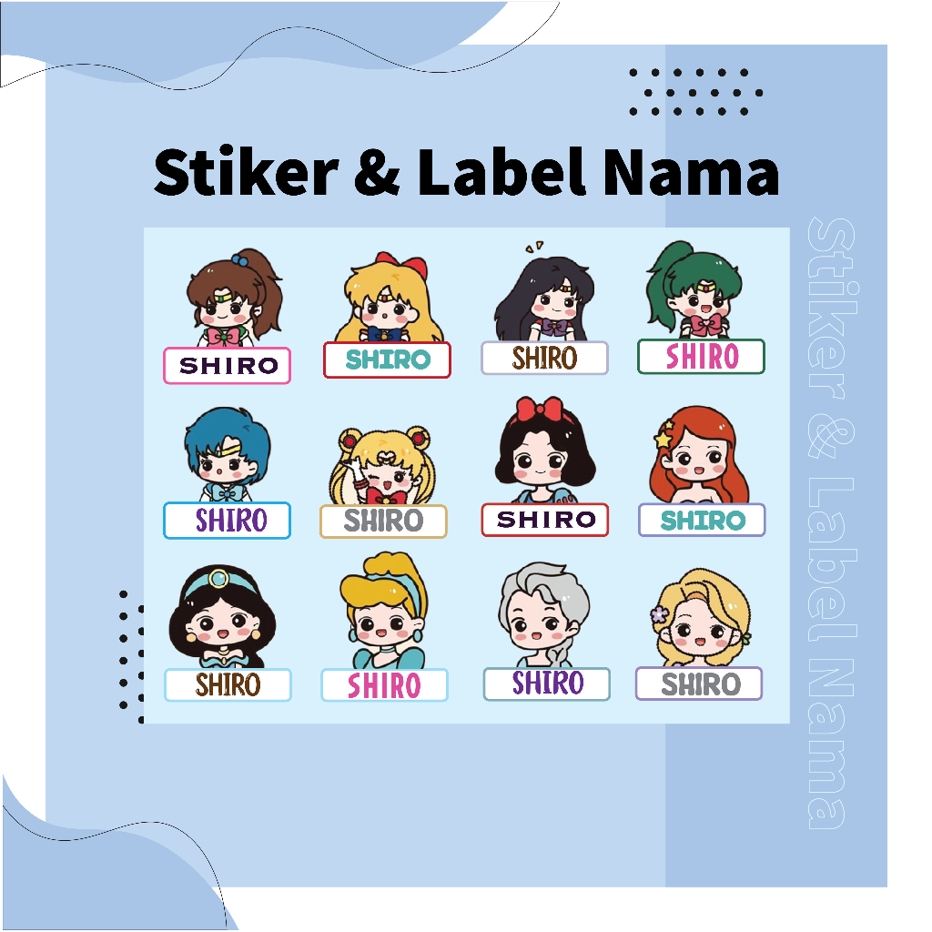 

Stiker Anak Custom/Label Nama Karakter