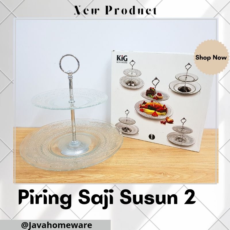PIRING SAJI KACA SUSUN 2 | PIRING SAJI KUE