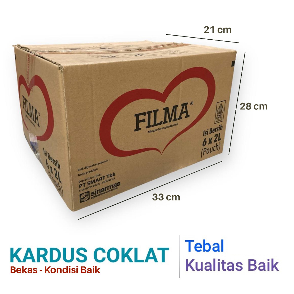 KARDUS COKLAT MINYAK TEBAL KARDUS MINYAK GORENG KARDUS TEBAL BEKAS PER PCS
