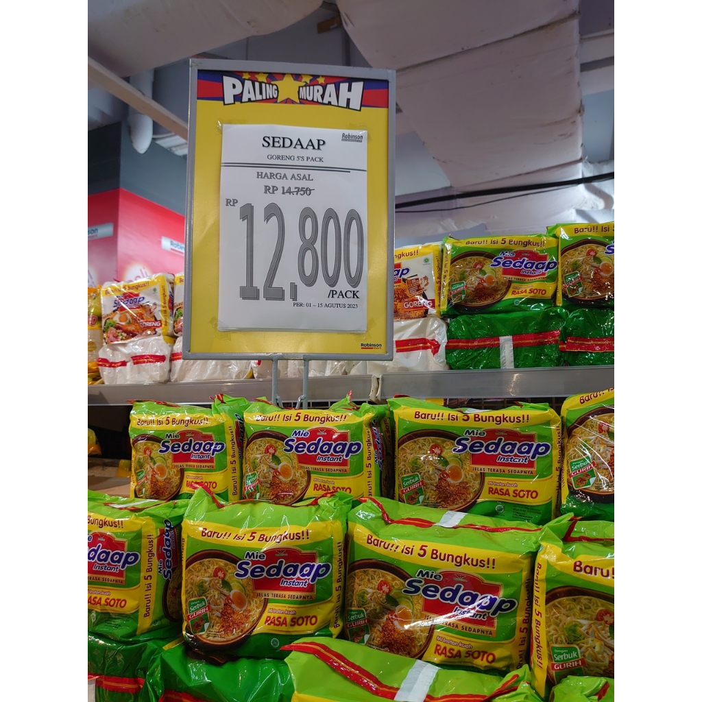 

Sedaap mie soto 375 gr kemasan 5pcs ( 75gr ) spm