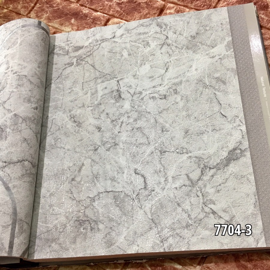 WALLPAPER DINDING MOTIF GRANIT ABU PUTIH CREAM MNG1