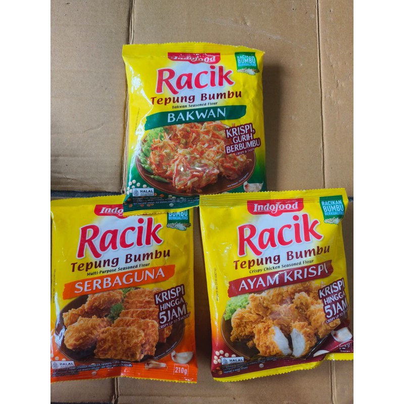 

Tepung bumbu racik Bakwan,Serbaguna dan Ayam krispy