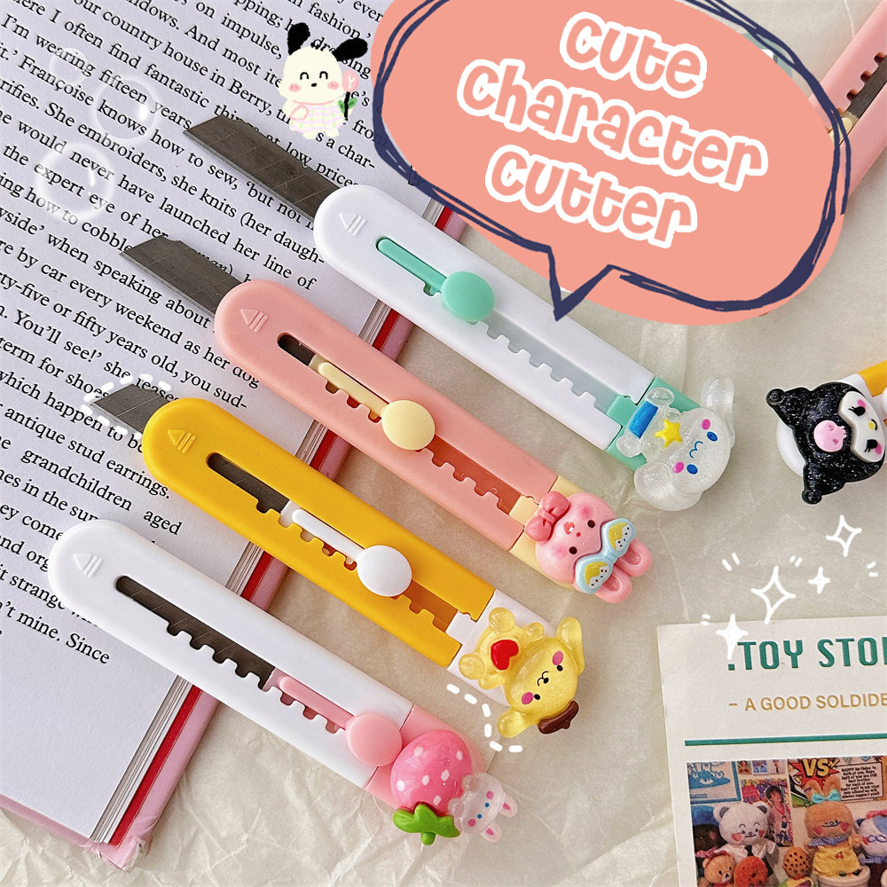 

- Cutter Mini Karakter, Silet Lucu Anak, Alat Tulis, Stationery