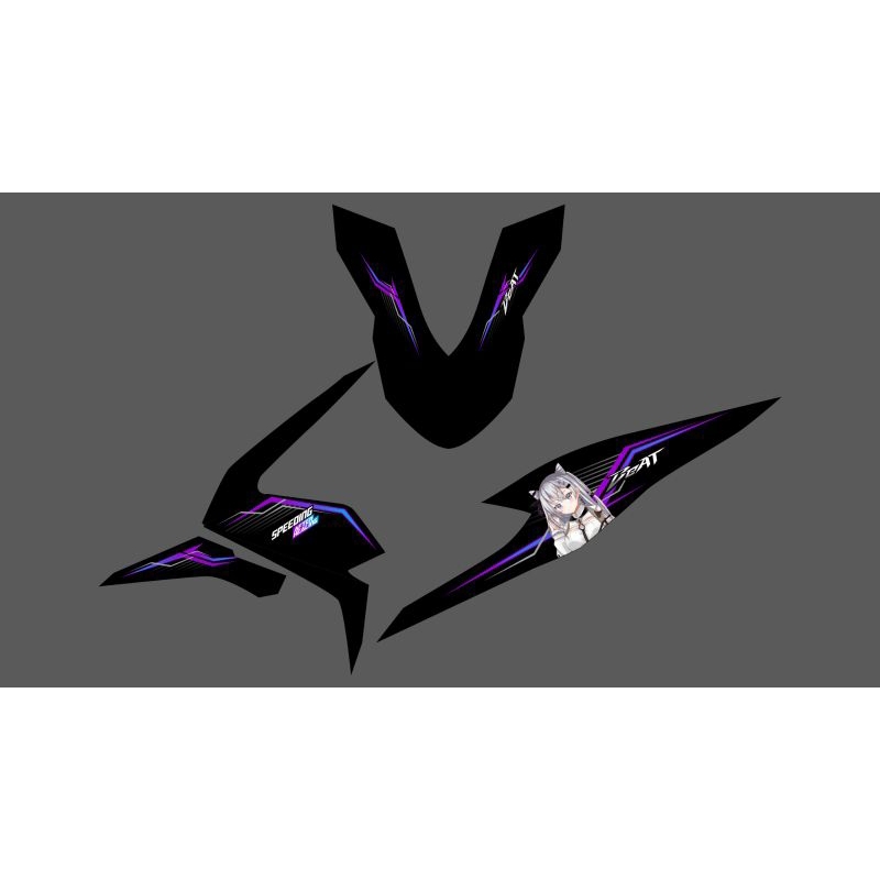 

STIKER STRIPING TRANSPARAN BEAT DELUXE ANIME CUSTOM VEAT VESTIAZETA