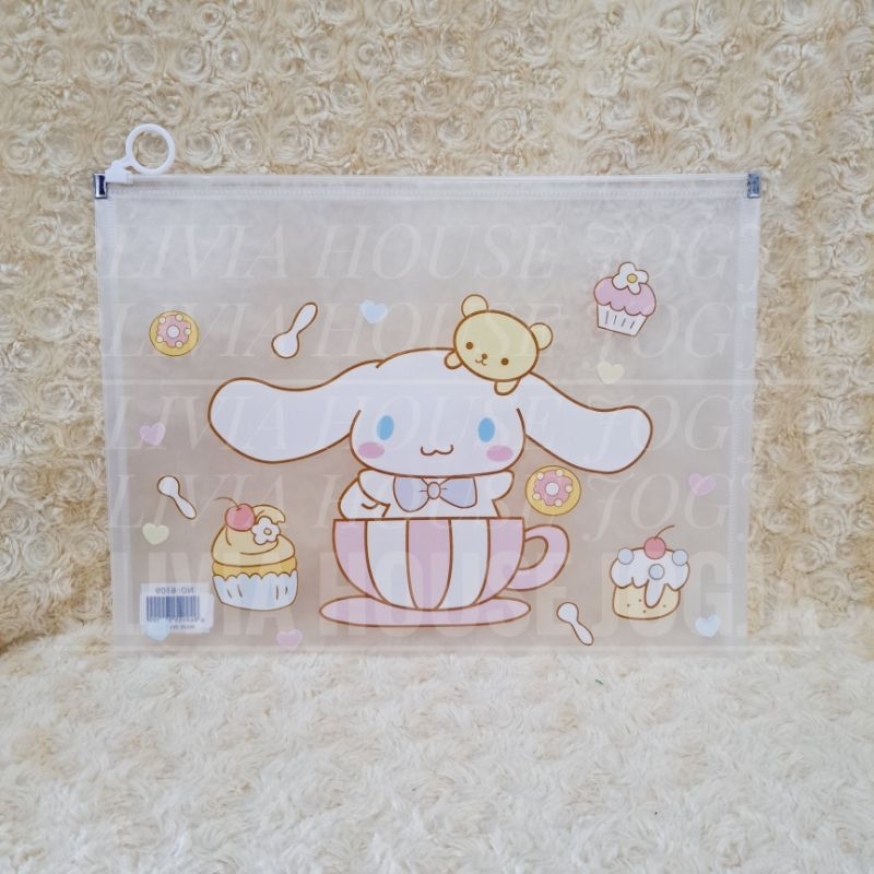 

Pouch Map Zipper Cinnamoroll A4-A10 Map Dokumen File Cinnamoroll