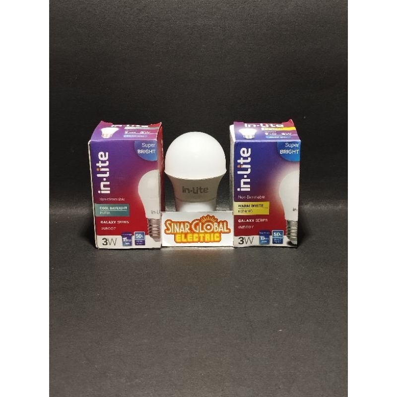 Lampu led inlite 3 Watt INB007 / Bulb led inlite galaxy
