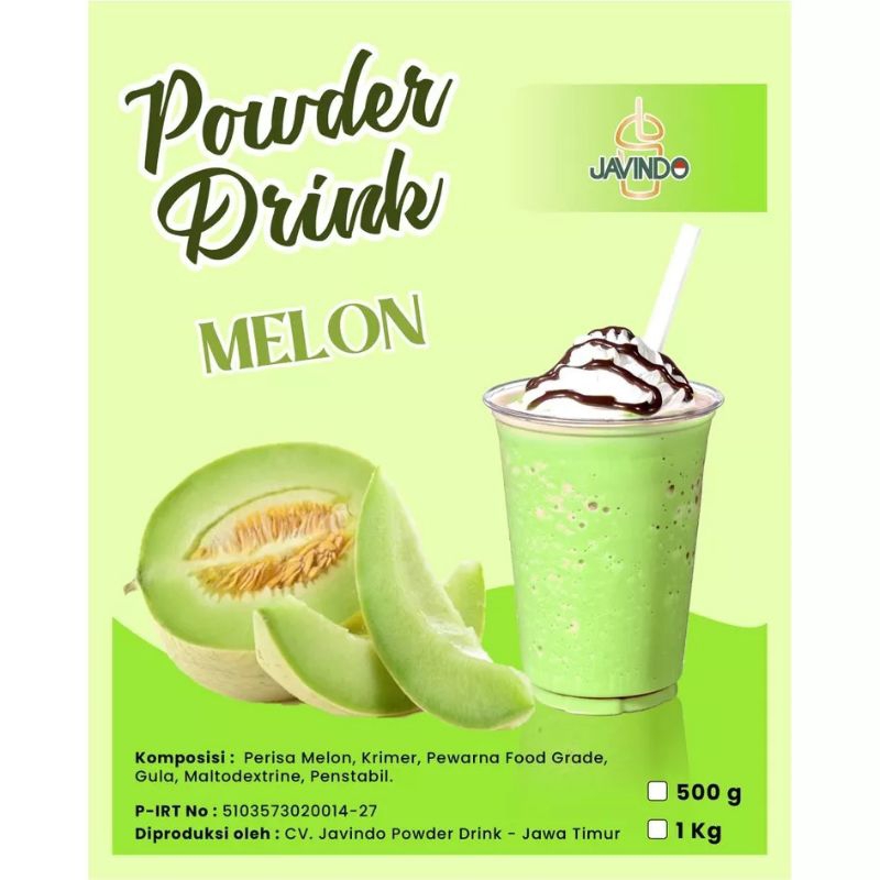 

serbuk minuman melon