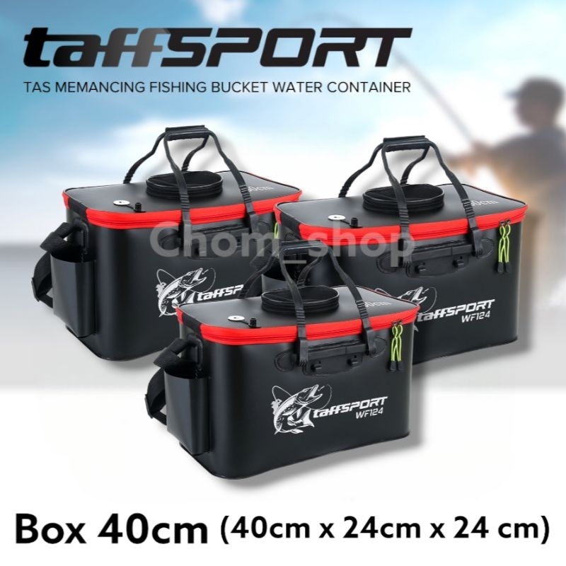 tas pancing 40cm/box umpan/box umpan pancing/box lipat pancing/kotak umpan udang idup/pancing