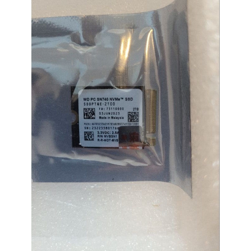 NVMe ssd 2230 WD sn740 1TB 2TB 512gb Solidigm micron