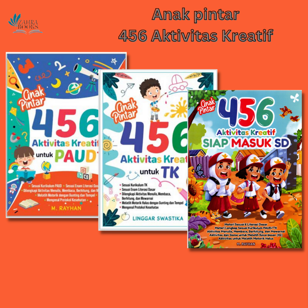 456 AKTIVITAS KREATIF UNTUK PAUD & BUKU PINTAR PAUD /456 AKTIVITAS KREATIF UNTUK TK/Siap Masuk SD