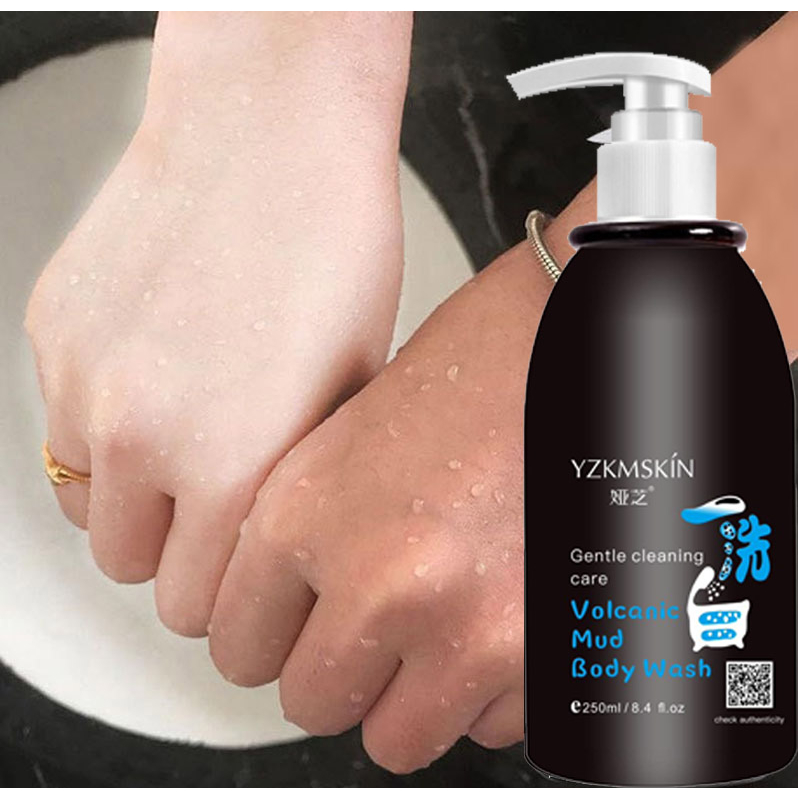 [LIVE EKSKLUSIF] YZKMSKIN Sabun Mandi Cair Lumpur Vulkanik/Volcanic Mud Body Wash Sabun Pemutih