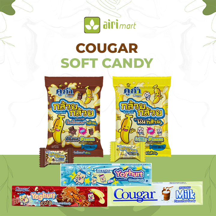 

Cougar Permen Soft Candy Strip Pisang dan Susu