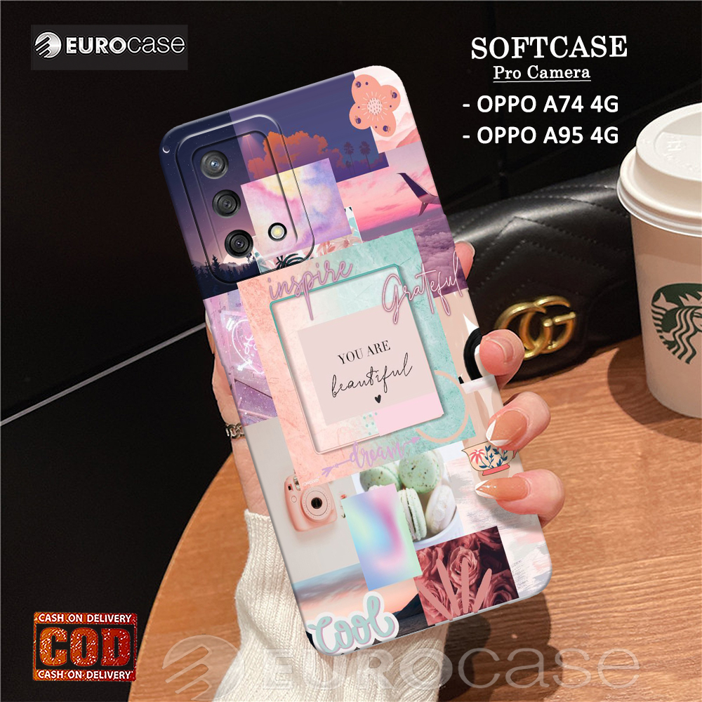 Casing Hp Oppo A74 4G / A95 4G - Fashion Case Aesthetic - Soft Case Hp Oppo A74 4G / A95 4G - Kesing