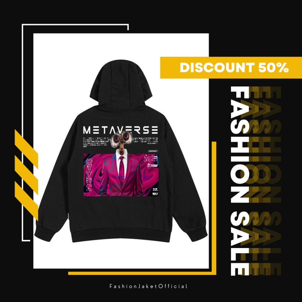 HOODIE PRIA DISTRO SUWITER PRIA WANITA DISTRO HOODIE METAVERSE UNISEX