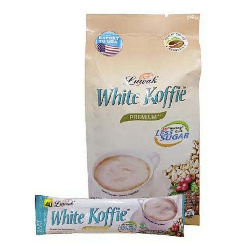 luwak white koffie original dan less sugar