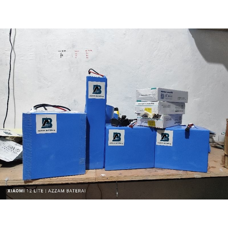 baterai lifepo4 60v 50ah smart bms 100a