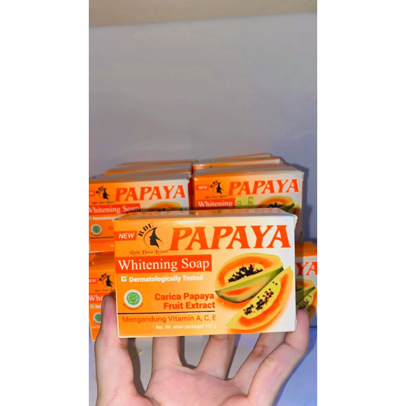 SABUN PEPAYA RDL NEW WHITENING SOAP