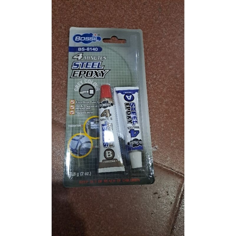 lem epoxy 4menit bossil lem epoxy steel 4 minute super rekat