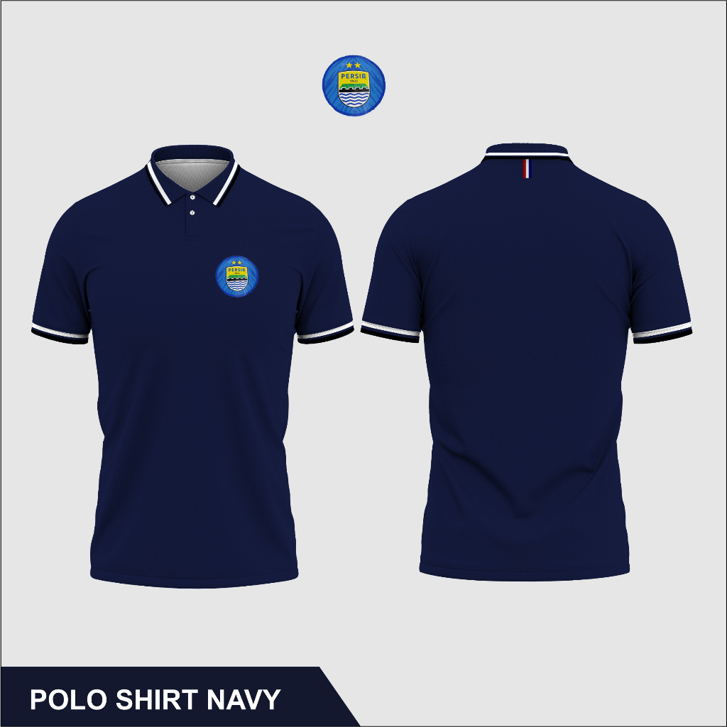 Kaos Terbaru Kerah Pria Persib Bandung / Baju polo Murah Keren, Bisa request logo, bisa Costum