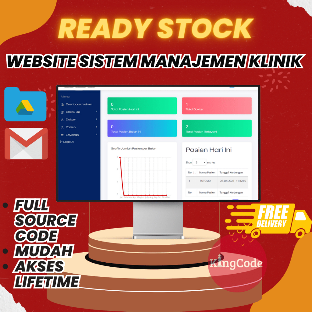 WEBSITE MANAJEMEN KLINIK GIGI PHP NATIVE FULL SOURCE CODE