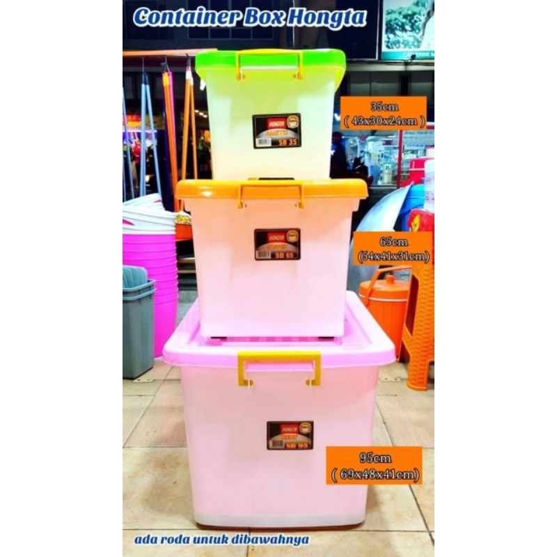 Container Box Hongta Dari Akako Ukuran 45 Liter / Box Container Hongta Sapphire / Box Serbaguna plas