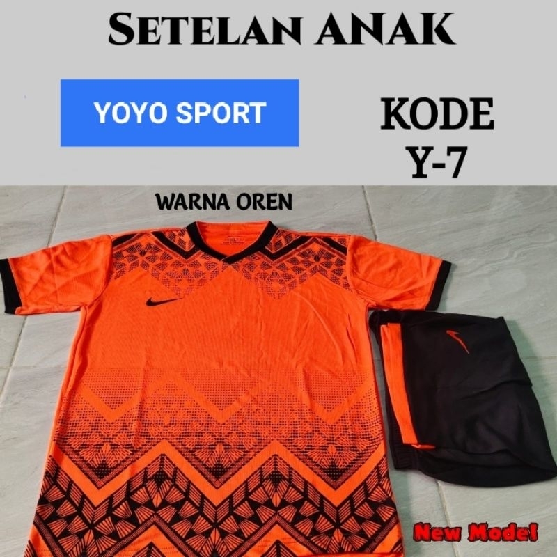 Baju futsal setelan Anak SD-SMP