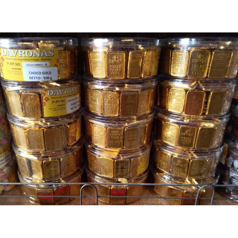 

Choco Gold Davronas 500 gram Toples / Oleh Oleh Magelang Temanggung Wonosobo Yogyakarta / Keripik Kerupuk Cemilan Snack