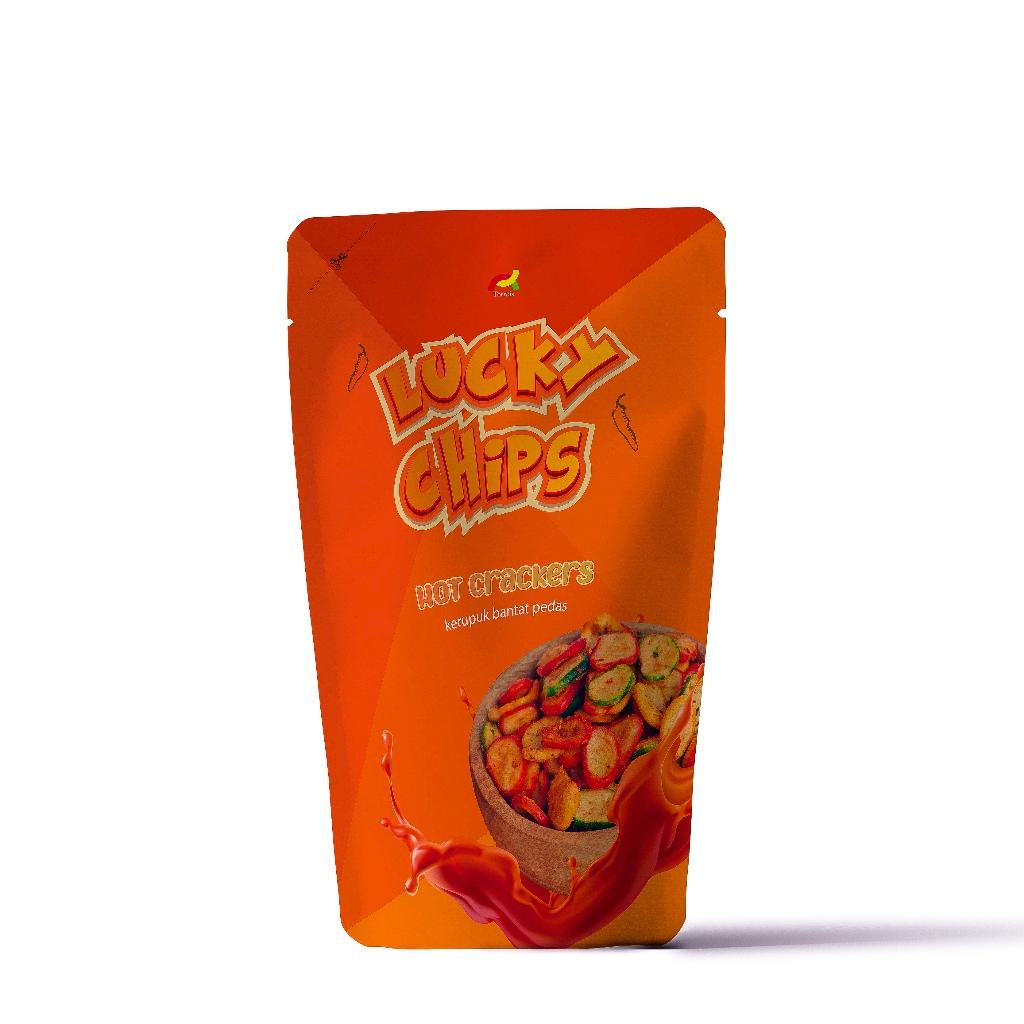 

Kerupuk Bantat Kerupuk seblak Pedas Lucky Chips Hot Creakers 100gr