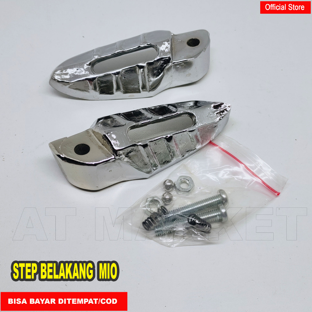 Step Footstep Belakang Mio Sporty Mio Lama Karbu Soul Karbu Silver